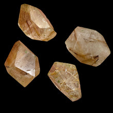 Load image into Gallery viewer, Rutilated Quartz Faceted Nugget Beads| 26x15 to25x12mm | Clear, Gold | 4 Beads |