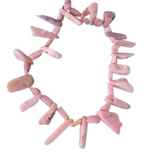 Load image into Gallery viewer, 390cts Pink Peruvian Opal Briolette Bead Strand 110460I