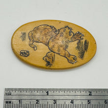 Load image into Gallery viewer, Chinese Year of the Tiger Pendant Bead | 2" Long | Tan, Brown | 1 Pendant Bead |