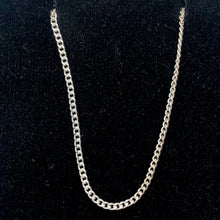 Load image into Gallery viewer, Fine Curb Sterling Silver Italian Made Chain Necklace | 20" | 1mm |