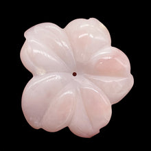 Load image into Gallery viewer, Pink Peruvian Opal Carved 22cts Flower Pendant Bead | 33x32x4mm | Pink | 1 Bead|