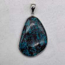 Load image into Gallery viewer, Chrysocolla Sterling Silver Oval Pendant | 2 3/8" Long | Blue | 1 Pendant |