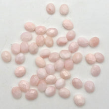 Load image into Gallery viewer, 4 Pink Natural, Untreated Peruvian Opal Faceted Coin 10x7x3mm Beads