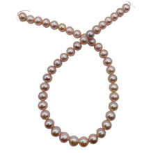 Load image into Gallery viewer, Bridal Perfect Round Pearl 16 Inch Strand | 10 - 9 12/mm | Pink | 45 Pearls |