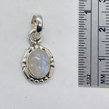 Load image into Gallery viewer, Moonstone Sterling Silver Drop Pendant | 3/4" Long | White | 1 Pendant |