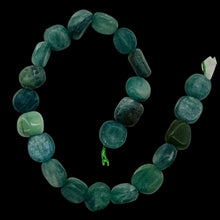 Load image into Gallery viewer, Kyanite Polished Rounded Nugget 8" Strand | 10x10x6mm | Green, Silver| 22 Beads|