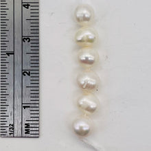 Load image into Gallery viewer, Round Fresh Water Wedding Pearls Parcel | 7mm | Glowing White | 6 Pearls |