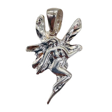 Load image into Gallery viewer, Fairy Sprite Sterling Silver Charm | 1" Long | Silver | 1 Pendant |