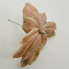 Load image into Gallery viewer, Peruvian Opal 163ct Carved Flower Pendant Bead | 60x80x7mm | Pink | 1 Bead |