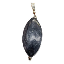 Load image into Gallery viewer, Mookaite Nightime Sterling Silver Marquise Pendant| 2 1/4" Long| Purplish Gray|