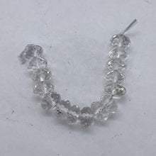 Load image into Gallery viewer, Quartz Clear Faceted Rock Crystal Rondelle Parcel | 8x5mm | Clear | 15 Beads|
