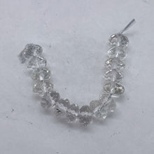 Load image into Gallery viewer, Quartz Clear Faceted Rock Crystal Rondelle Parcel | 8x5mm | Clear | 15 Beads|