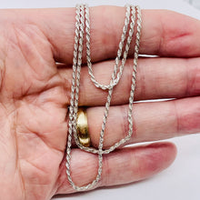 Load image into Gallery viewer, 2mm Rope Solid Sterling Silver Italian Made Necklace | 36 Inch | 9.5 Grams |