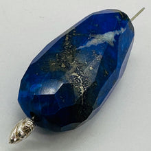 Load image into Gallery viewer, Blue Lapis Lazuli Designer Cut Pendant Bead 104ct 42x21x17mm