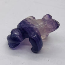 Load image into Gallery viewer, Frog Fluorite Glass Frog Figurine | 42x33x26mm | Purple , Clear