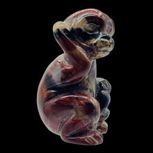 Load image into Gallery viewer, Hand-Carved Sitting Monkey | 1 Figurine | 40x22x21mm | Red Brown