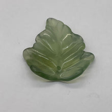 Load image into Gallery viewer, Serpentine New Jade Leaf Pendant Bead | 24x22x4mm | Fern Green | 1 Bead |