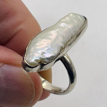 Load image into Gallery viewer, Biwa Pearl Sterling Silver Ring | Size 7.5 | White | 1 Ring |