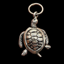 Load image into Gallery viewer, Turtle Sterling Silver Sea Dweller Pendant | 1 1/4" Long | Silver | 1 Pendant |