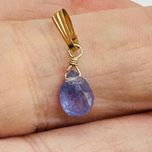 Load image into Gallery viewer, Tanzanite 14K Gold Filled Wire Wrap Pendant | Lavender | 1 inch Long |