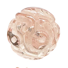 Load image into Gallery viewer, Dragon Long Life Carved Quartz Round Pendant Bead | 18mm | Clear | 1 Bead |