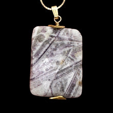 Load image into Gallery viewer, Purple Flower Sodalite Faceted 14K Gold Filled Pendant } 1 3/4" Long| 1 Pendant|