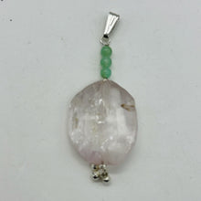 Load image into Gallery viewer, Kunzite, Chrysoprase Sterling Silver Pendant | 2 1/4" Long | Clear | 1 Pendant|