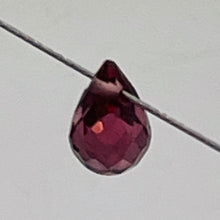 Load image into Gallery viewer, Merlot Zircon Gemstone .44 ct Briolette Bead | 5.1x3mm | Red | 1 Pendant Bead |