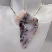 Load image into Gallery viewer, Peruvian Opal 27g Abstract Cut | 66x45x8mm | White. Gray, Pink | 1 Pendant Bead|