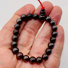 Load image into Gallery viewer, Carnelian 7" Strung Strand Round Beads | 8mm | Dark Orange | 21 Beads |