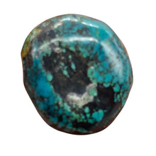 Load image into Gallery viewer, Turquoise Natural Focal 17g Nugget Bead | 29x28x15mm | Blue, Black | 1 Bead |