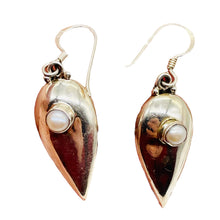 Load image into Gallery viewer, Fresh Water Pearl Sterling Silver Drop Earrings | 1 3/4" Long |