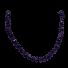 Load image into Gallery viewer, Amethyst Faceted Rondelle Bead Strand | 15" | 8x5mm | Purple | 78 Beads |