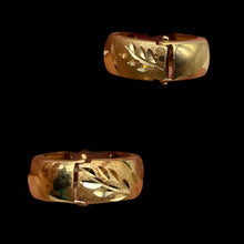 Load image into Gallery viewer, 14K Yellow Gold Ear Circle Huggers | 16mm Diameter | Gold | 1 pair Earrings |