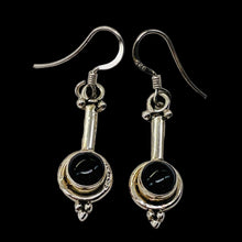 Load image into Gallery viewer, Stellar! Black Onyx Sterling Silver Drop/Dangle Earrings | 1 1/2" Long |