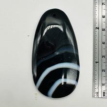 Load image into Gallery viewer, Sardonyx Focal Pendant Bead | Black, White | 64x34x6mm | 1 Bead |