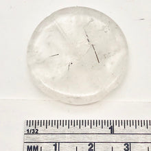 Load image into Gallery viewer, 1 Tourmalated Quartz 30mm Disc Pendant Bead 7652A