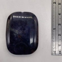 Load image into Gallery viewer, Purple Sage Plume Agate Rectangle Pendant Bead | 39x30x8mm | Midnight | 1 Bead |
