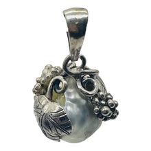 Load image into Gallery viewer, South Sea Pearl Sterling Silver Teardrop Pendant | 1" Long | Silver Gray | 1 |