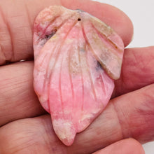 Load image into Gallery viewer, Peruvian Opal Flower Pendant | 46x31x5mm | 30 cts | Pink | 1 Bead |
