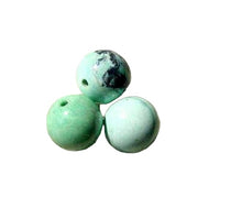 Load image into Gallery viewer, 3 Beads of Round Robin Egg Blue 10-11mm Natural American Turquoise 7416B