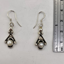 Load image into Gallery viewer, Fresh Water Pearl Sterling Silver Drop Earrings | 1 1/4&quot; Long | White | 1 Pair |
