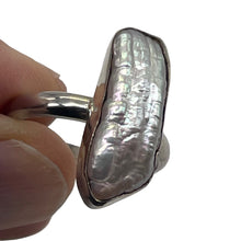 Load image into Gallery viewer, Biwa Pearl Sterling Silver Ring | Size 10 | Lavender Pink White | 1 Ring |