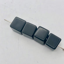 Load image into Gallery viewer, Black Obsidian with Some Rainbow Cube Beads | 8x8mm| 10 Beads |
