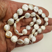 Load image into Gallery viewer, Amazing Natural Multi-Hue FW Coin Pearl Strand 104757E