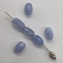 Load image into Gallery viewer, Blue Chalcedony Native Faceted Oval Beads | 7x11mm | Blue | 6 Beads |