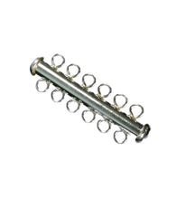 Load image into Gallery viewer, Designer Sterling Silver 6 Strand Tube Clasp 10348