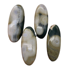 Load image into Gallery viewer, Ocean Jasper Patterned Oval Pendant Beads| 45x18x8mm|White Black Pink| 4 Beads |