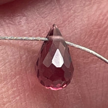 Load image into Gallery viewer, Merlot Zircon Gemstone .44 ct Briolette Bead | 5.1x3mm | Red | 1 Pendant Bead |