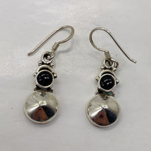 Load image into Gallery viewer, Fabulous Goddess Red Garnet Sterling Silver Drop/Dangle Earrings! | 1" Long |